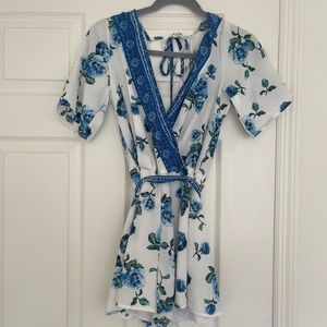ALTAR’D STATE FLORAL ROMPER